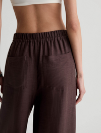 Century Cinched Linen Pant - Oak Barrel