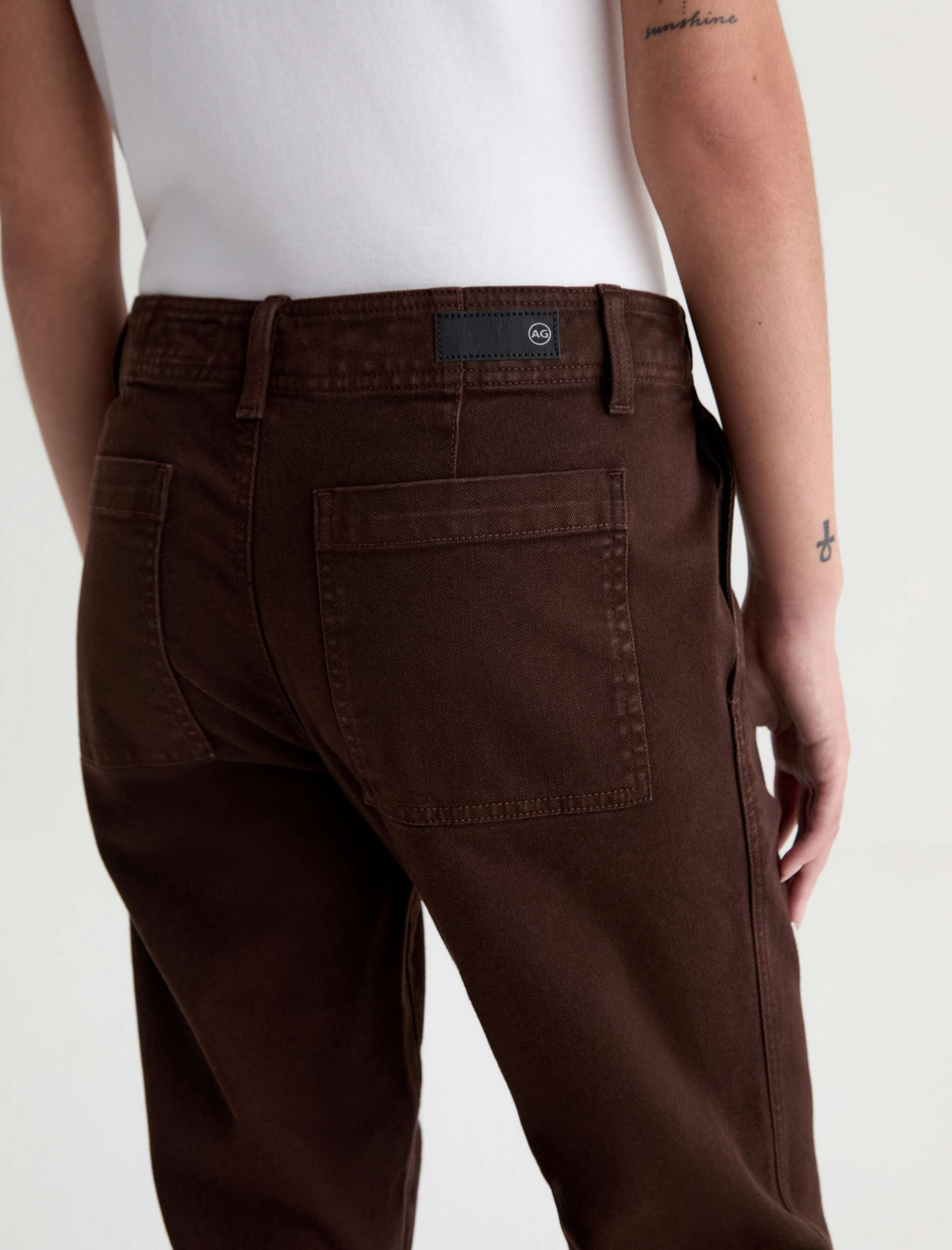 Brinley Mid Rise Straight - Sulfur Wood Brown