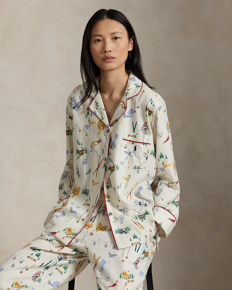 Madison PJ Set - Traveler Ski Print
