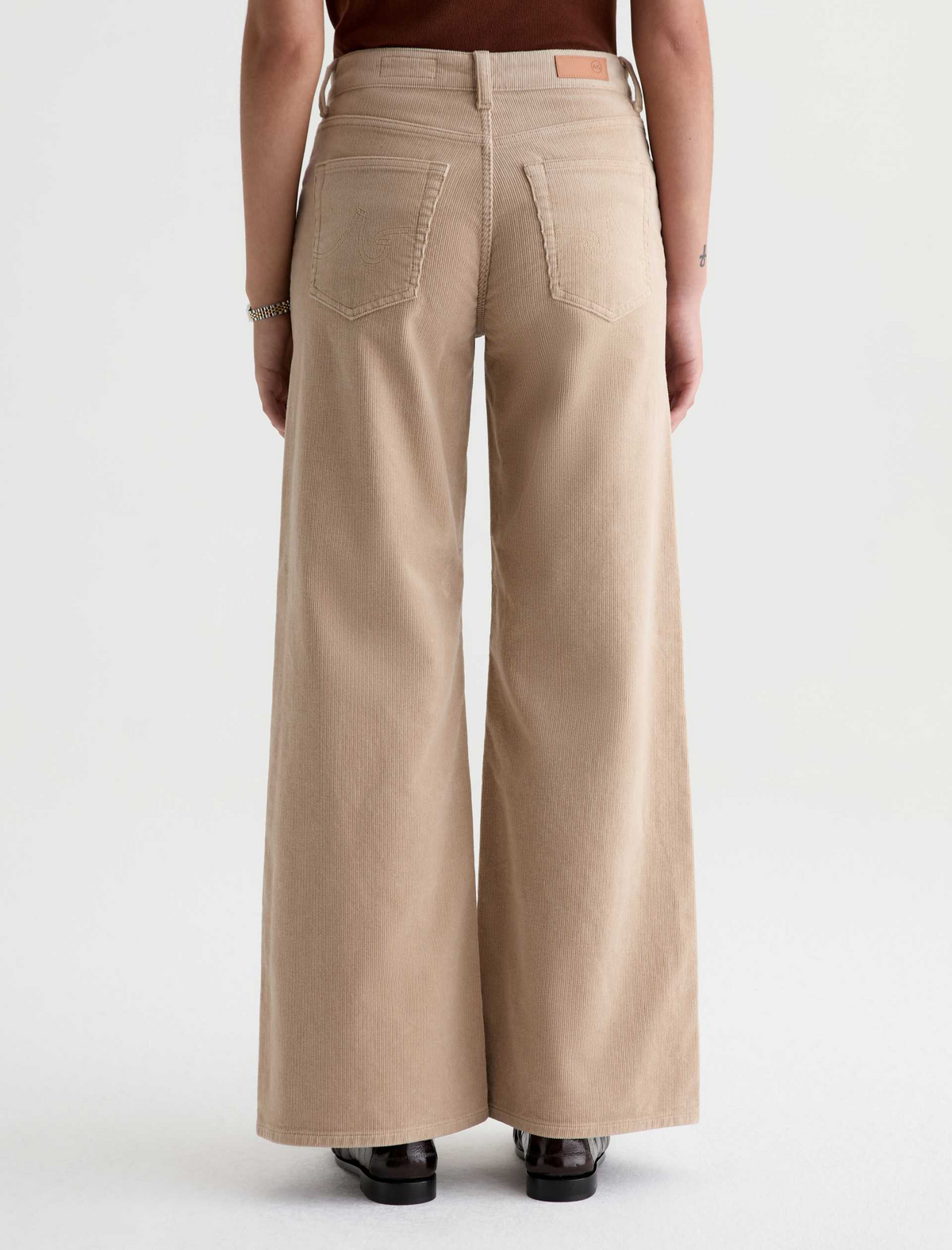 Saige Wide Leg Corduroy - Studio Tan