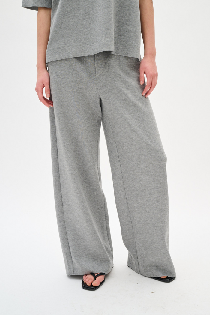 Gincette Melange Pants - Medium Grey Melange