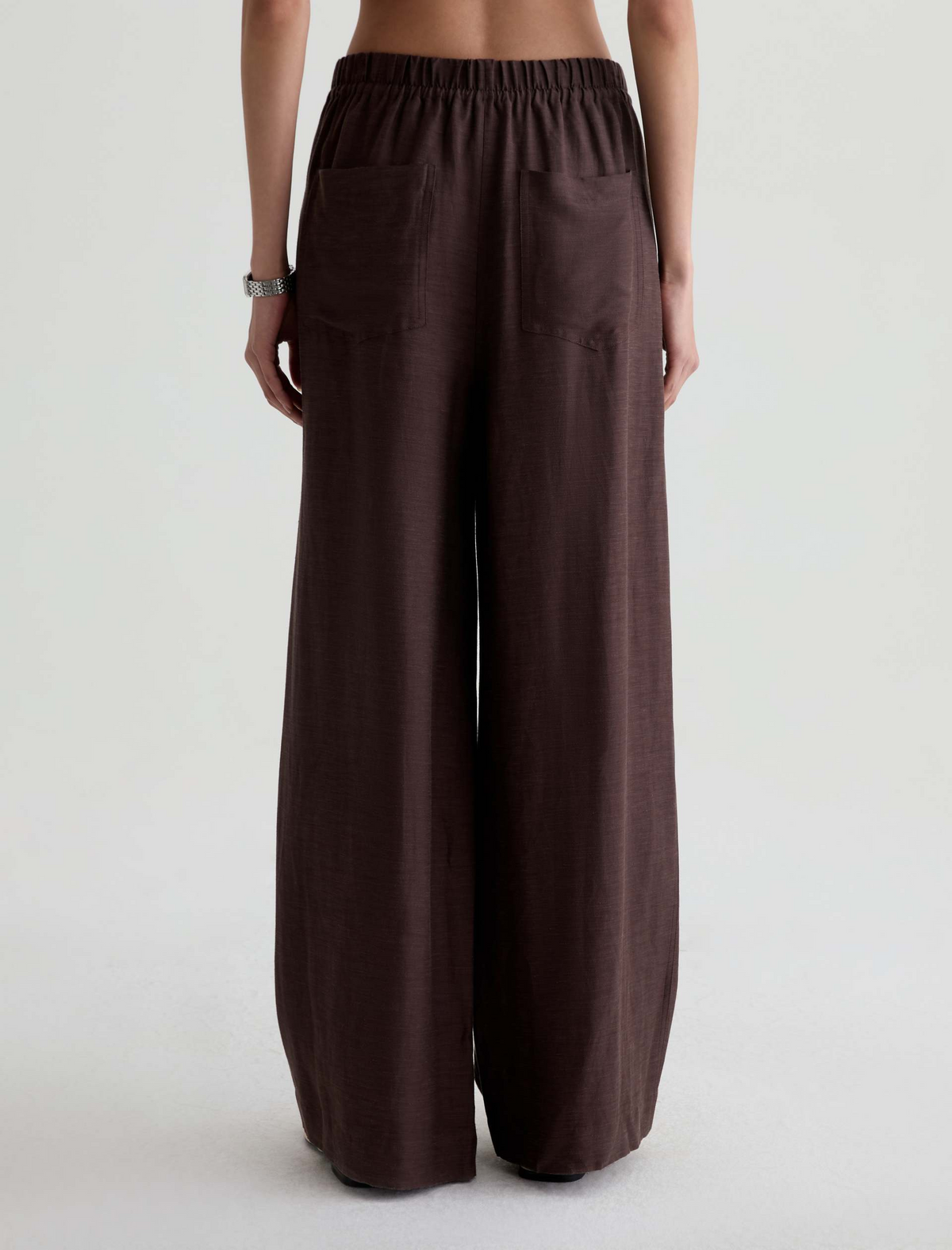 Century Cinched Linen Pant - Oak Barrel