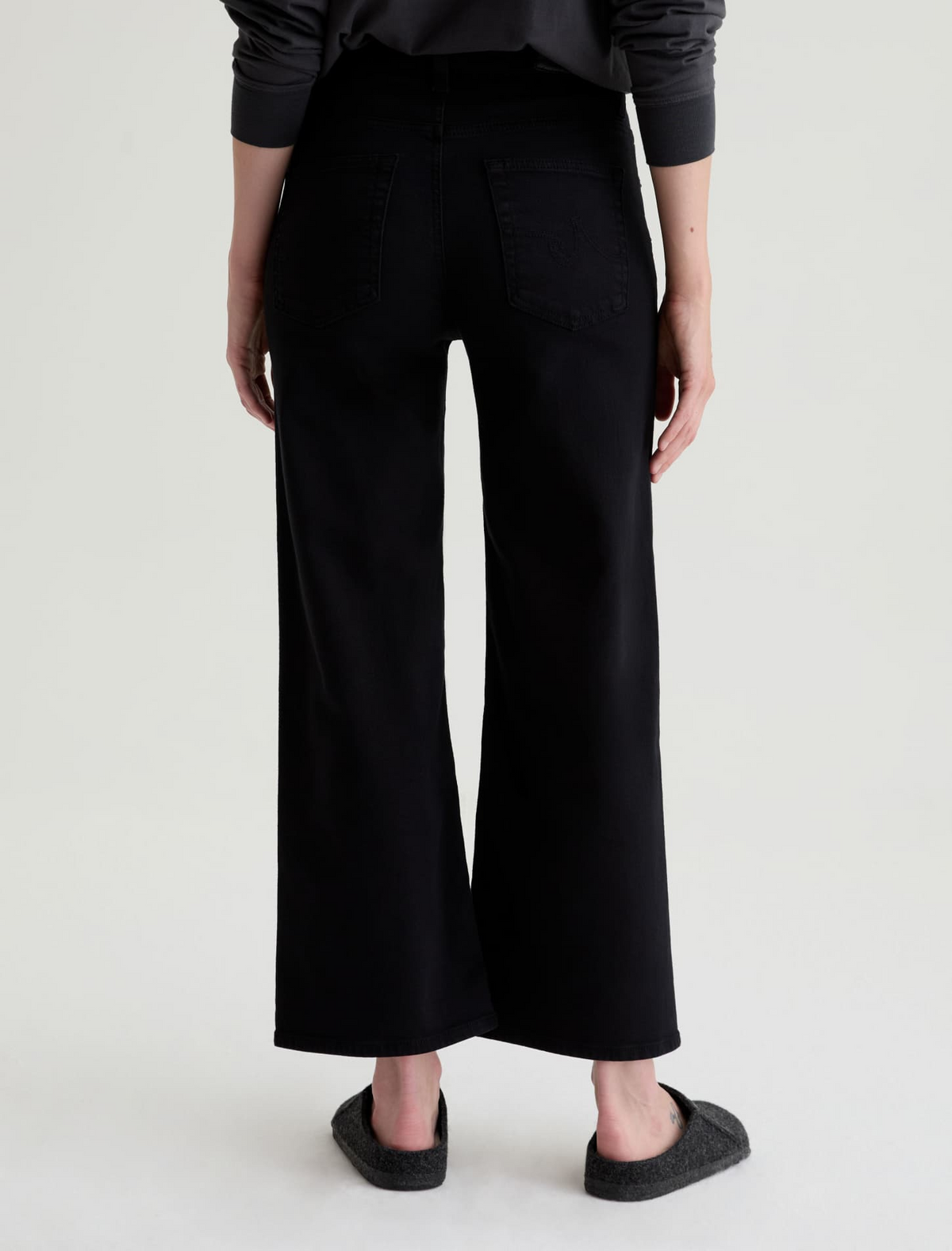 Saige Wide Leg - Super Black