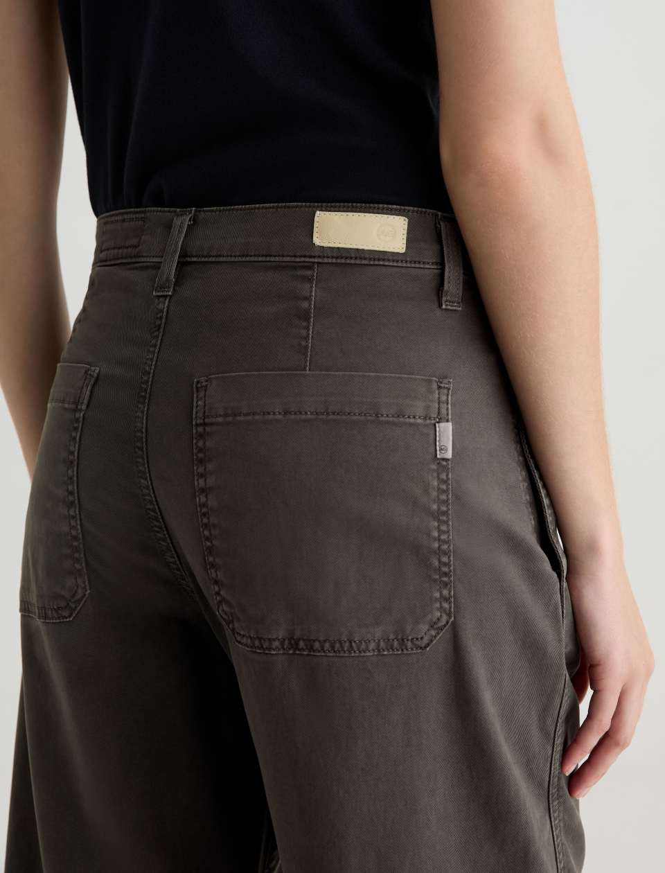 Fiona High Rise Barrel - Sulfur Misty Grey