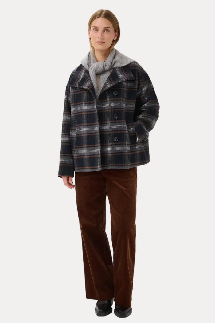 Celly Outerwear - Dark Navy Check