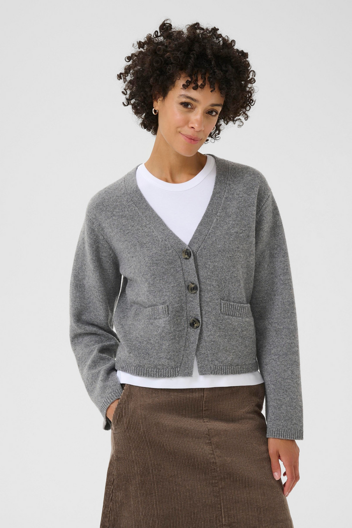 Sveva Cardigan - Medium Grey Melange