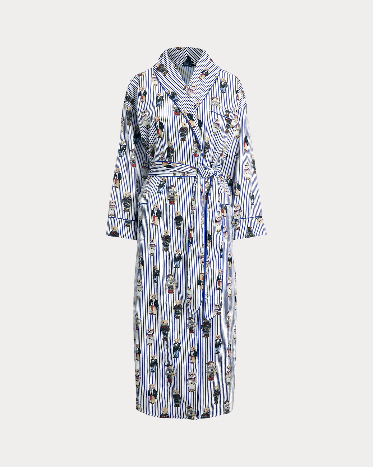 Heritage Robe Allover Bear - Snowfall Blue