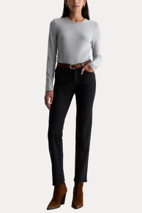 Sandra Low Rise Straight - Super Black
