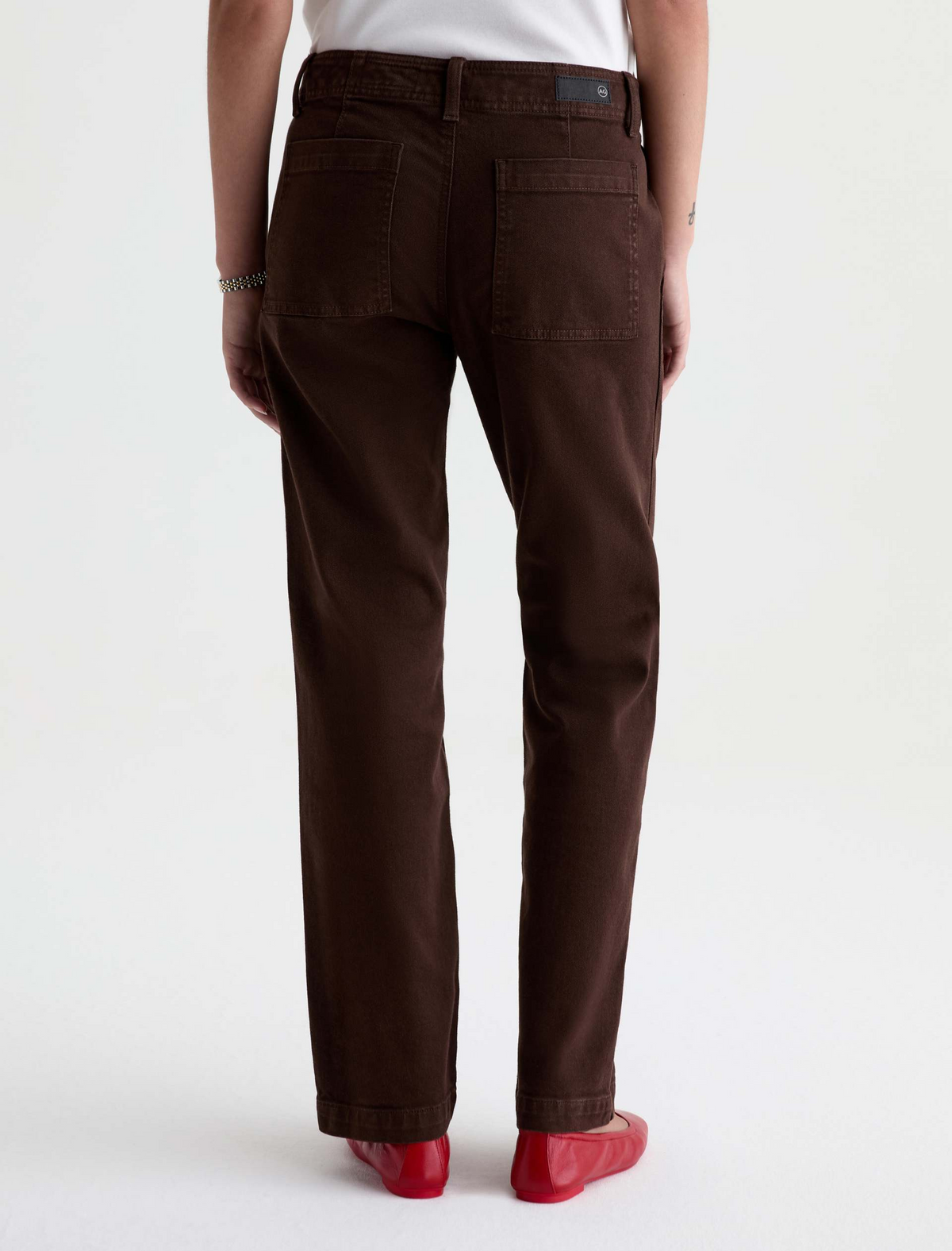 Brinley Mid Rise Straight - Sulfur Wood Brown