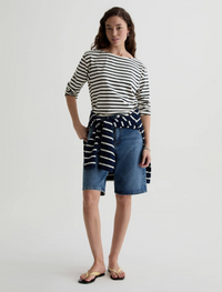 Annie Tee - Powder/Pacific Navy