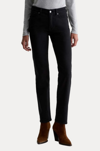 Sandra Low Rise Straight - Super Black