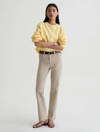 Brinley Mid Rise Straight - Sulfur Light Taupe