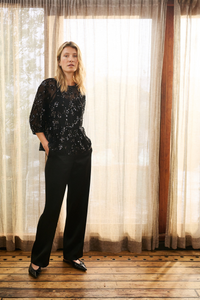 Vivan Blouse - Black Sequins