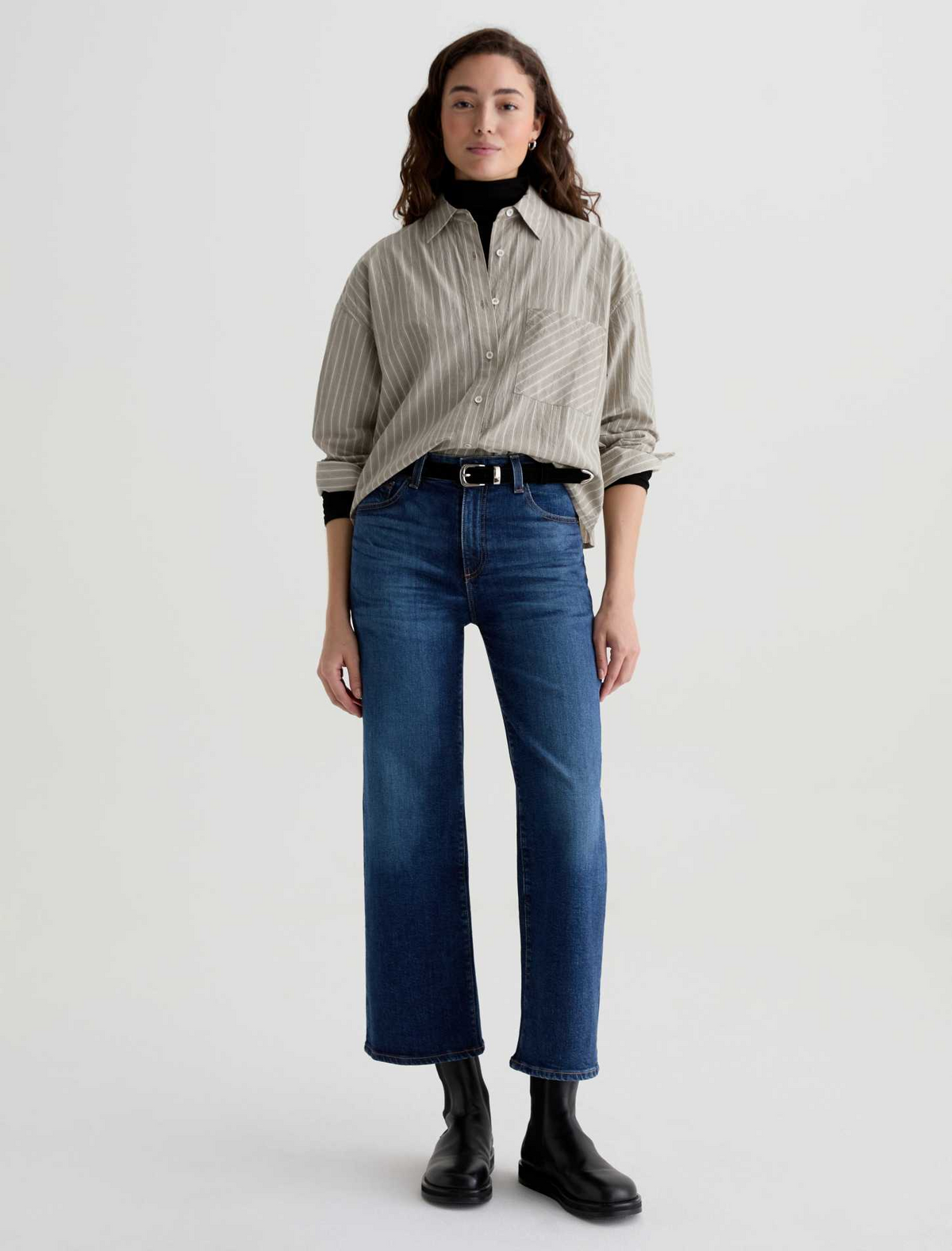 Saige Wide Leg Crop - Veiled