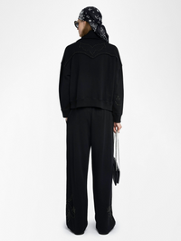 Milly Zip Mo Patch Studs - Black