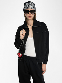 Milly Zip Mo Patch Studs - Black