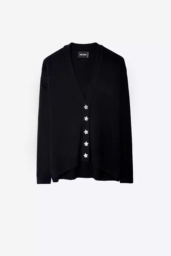 Mirka WS Bijoux Cardigan - Noir