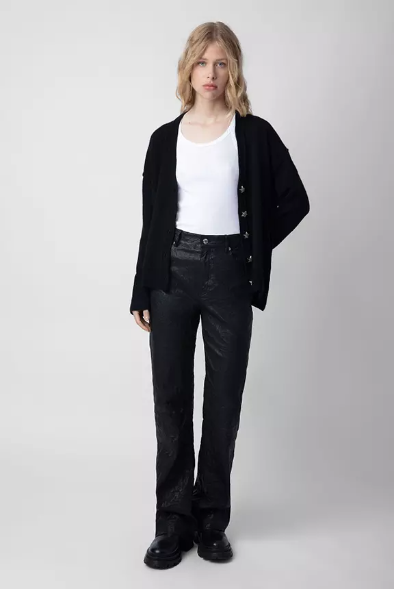 Mirka WS Bijoux Cardigan - Noir