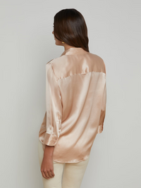 Dani Silk Blouse - Petal