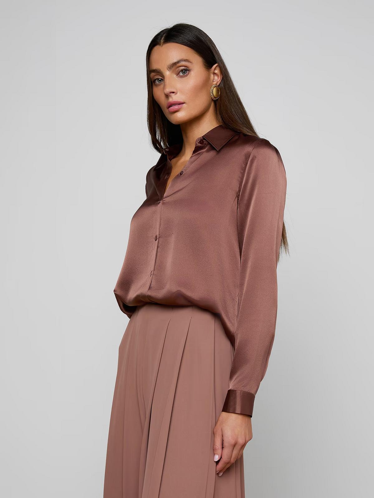 Tyler Blouse - Light Mink