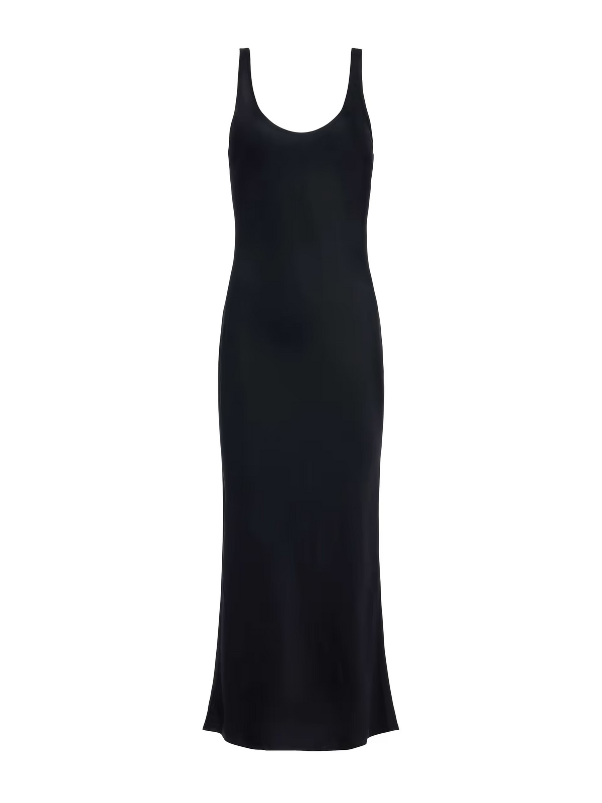 Akiya Satin Maxi Dress - Black