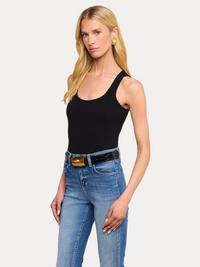 Adira Scoop Neck Tank - Black