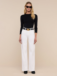Scottie High Rise Wide Leg - Blanc