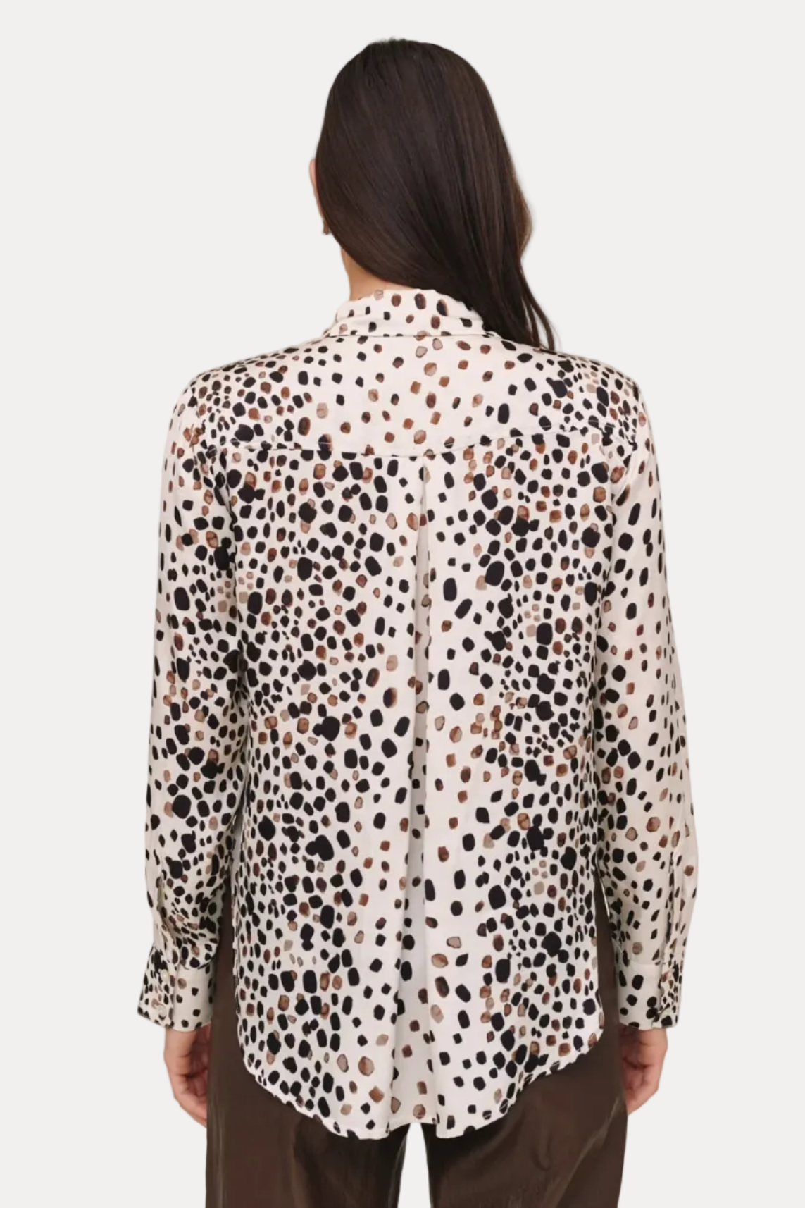 Long Sleeve Clean Shirt - Painted Spots Print