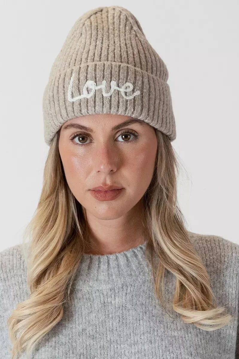 Love Beanie - Driftwood