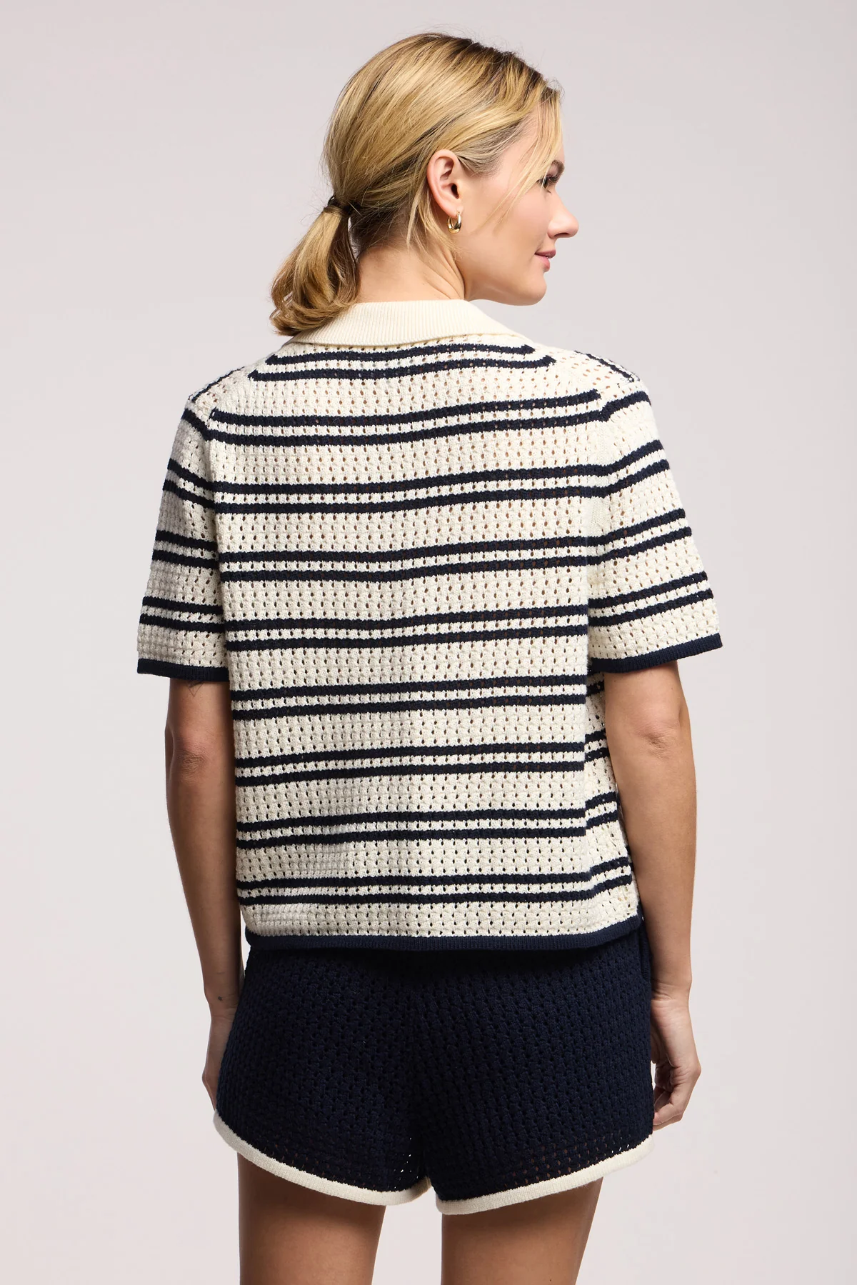 Lumae Top - Milk/Navy