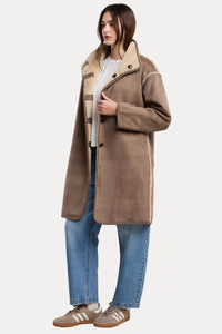 Yves Reversible Coat - Faded Coco