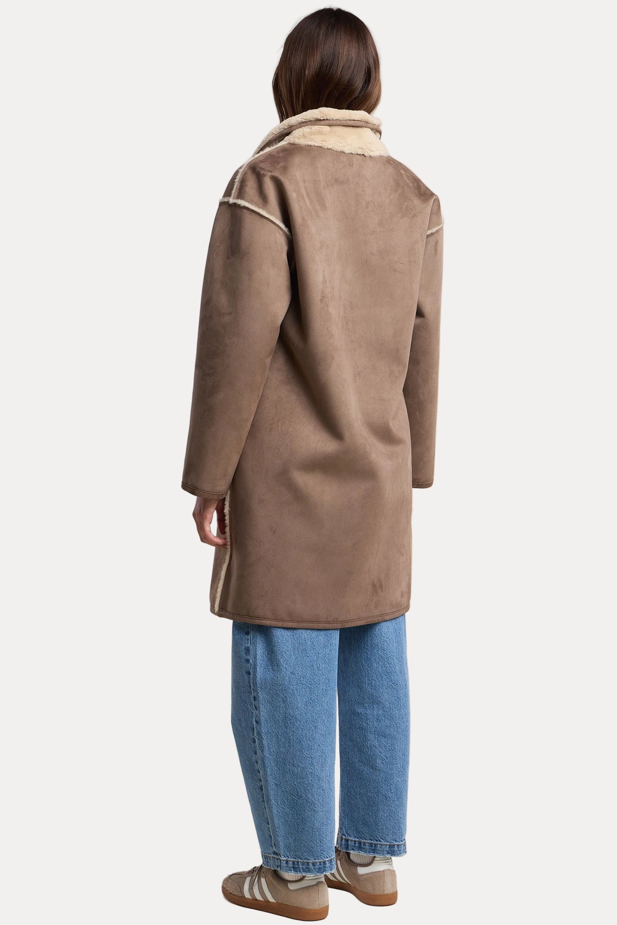 Yves Reversible Coat - Faded Coco