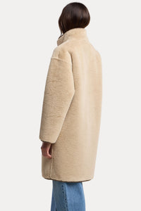 Yves Reversible Coat - Faded Coco