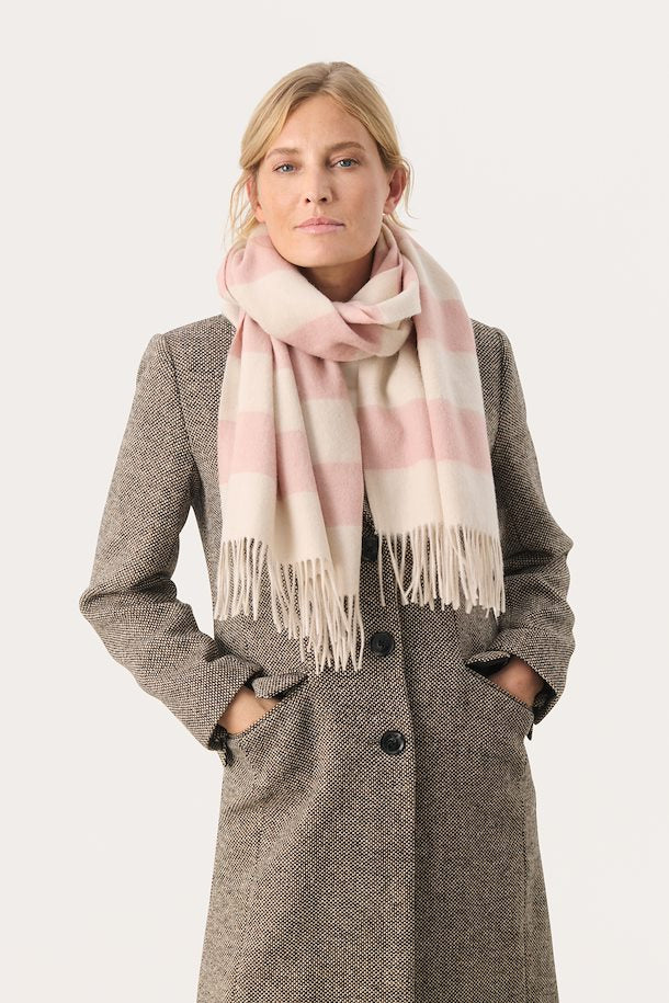 Kitha Scarf - Misty Rose Stripe