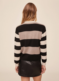 Mixed Stripe Polo - Moon Stone