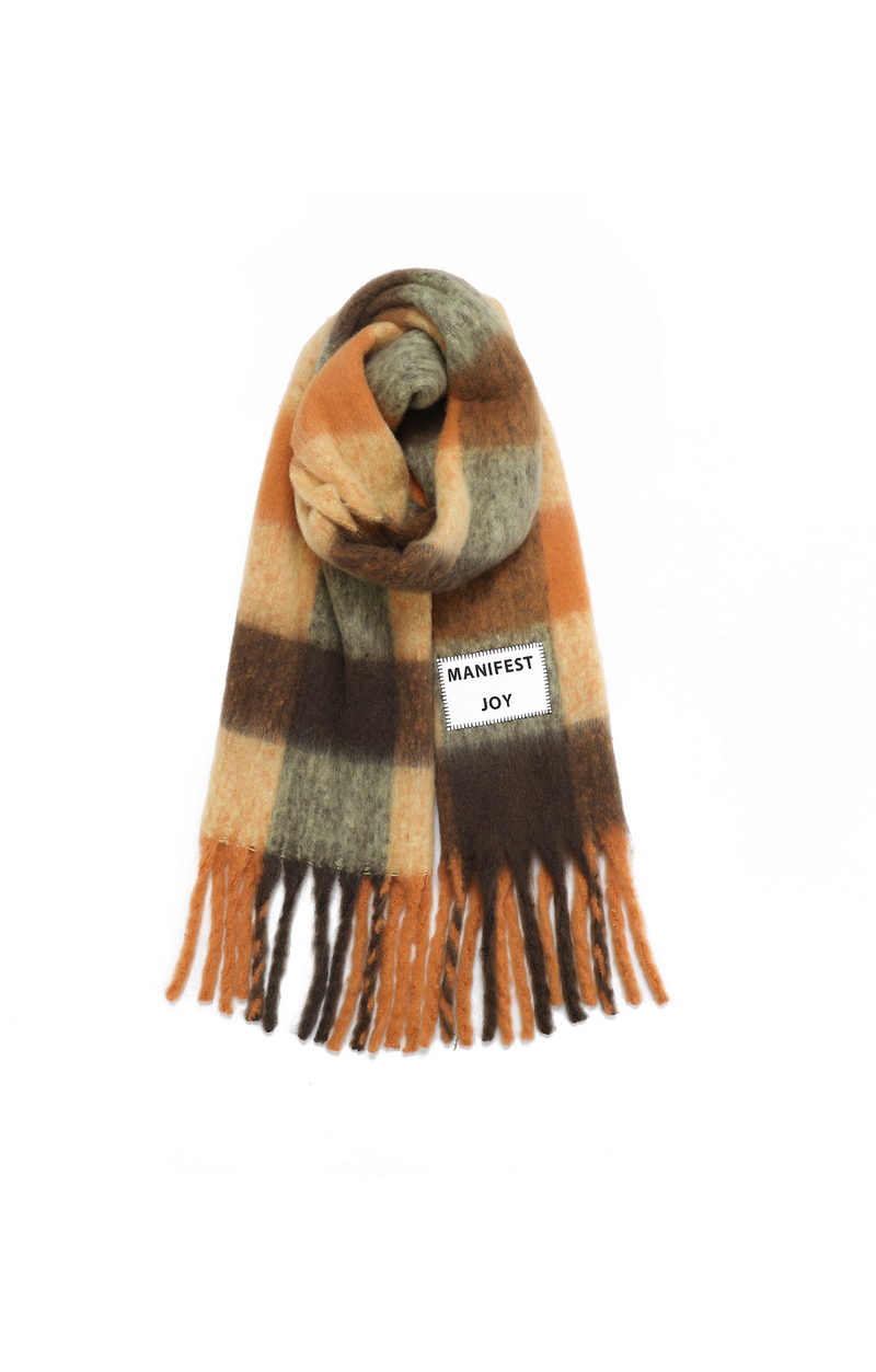 Manifest Joy Scarf - Brown Multi