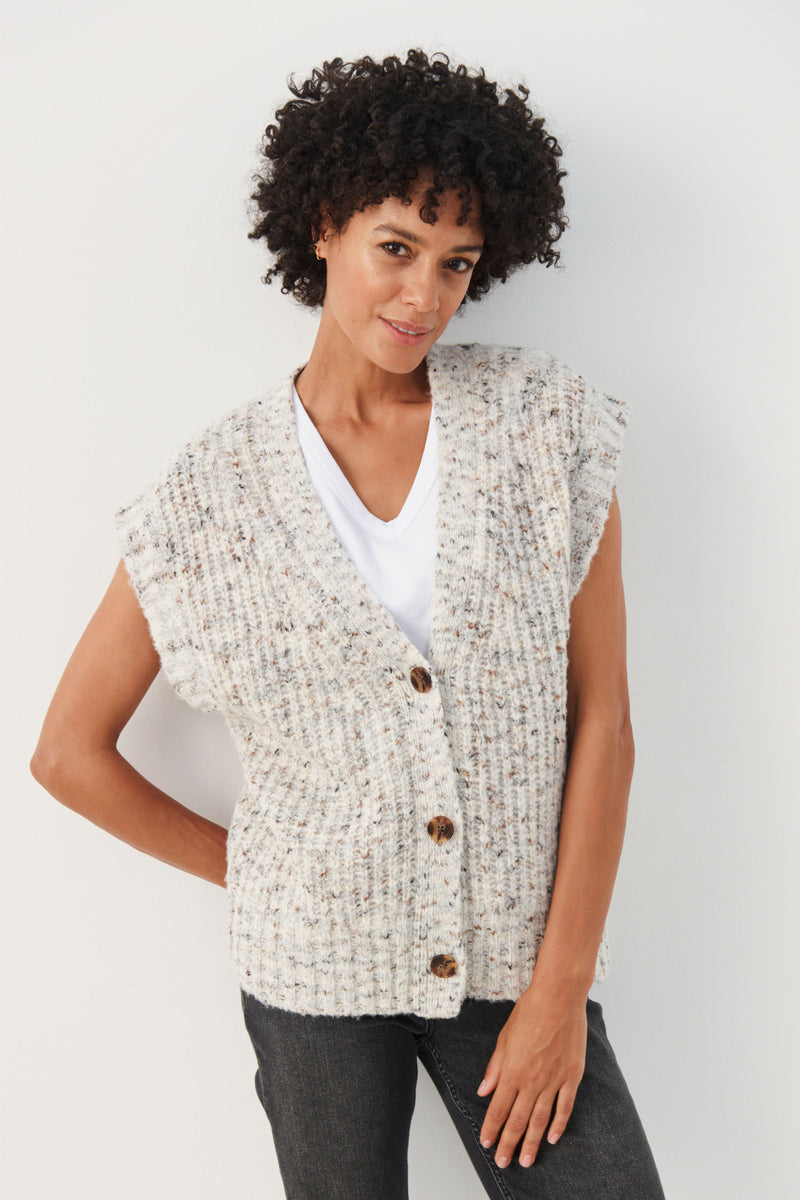 Ceresia Waistcoat - Natural Tweed