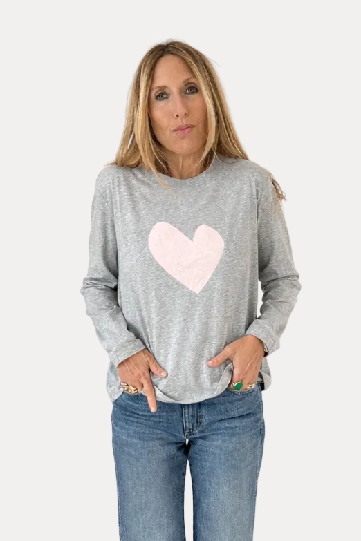 Long Sleeve Suke Tee - Heather Grey