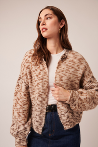 Piper Cardigan - Abstract Leopard