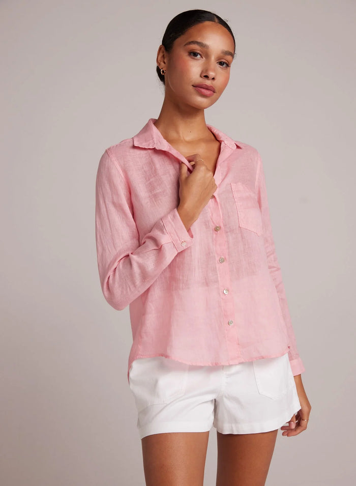 Pocket Button Down - Blossom Pink