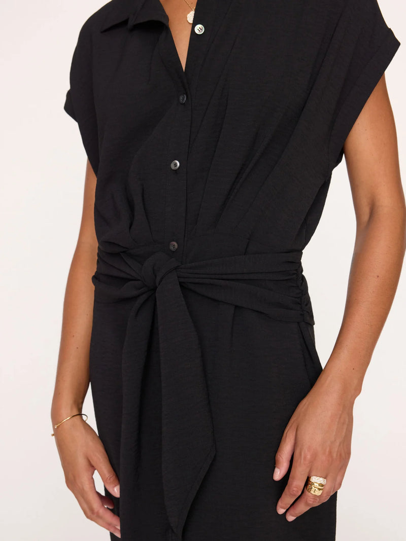 Setia Belted Dress - Black Onyx