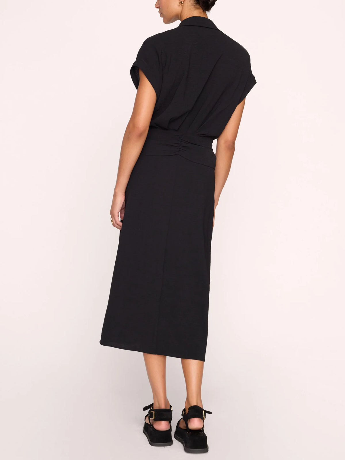 Setia Belted Dress - Black Onyx