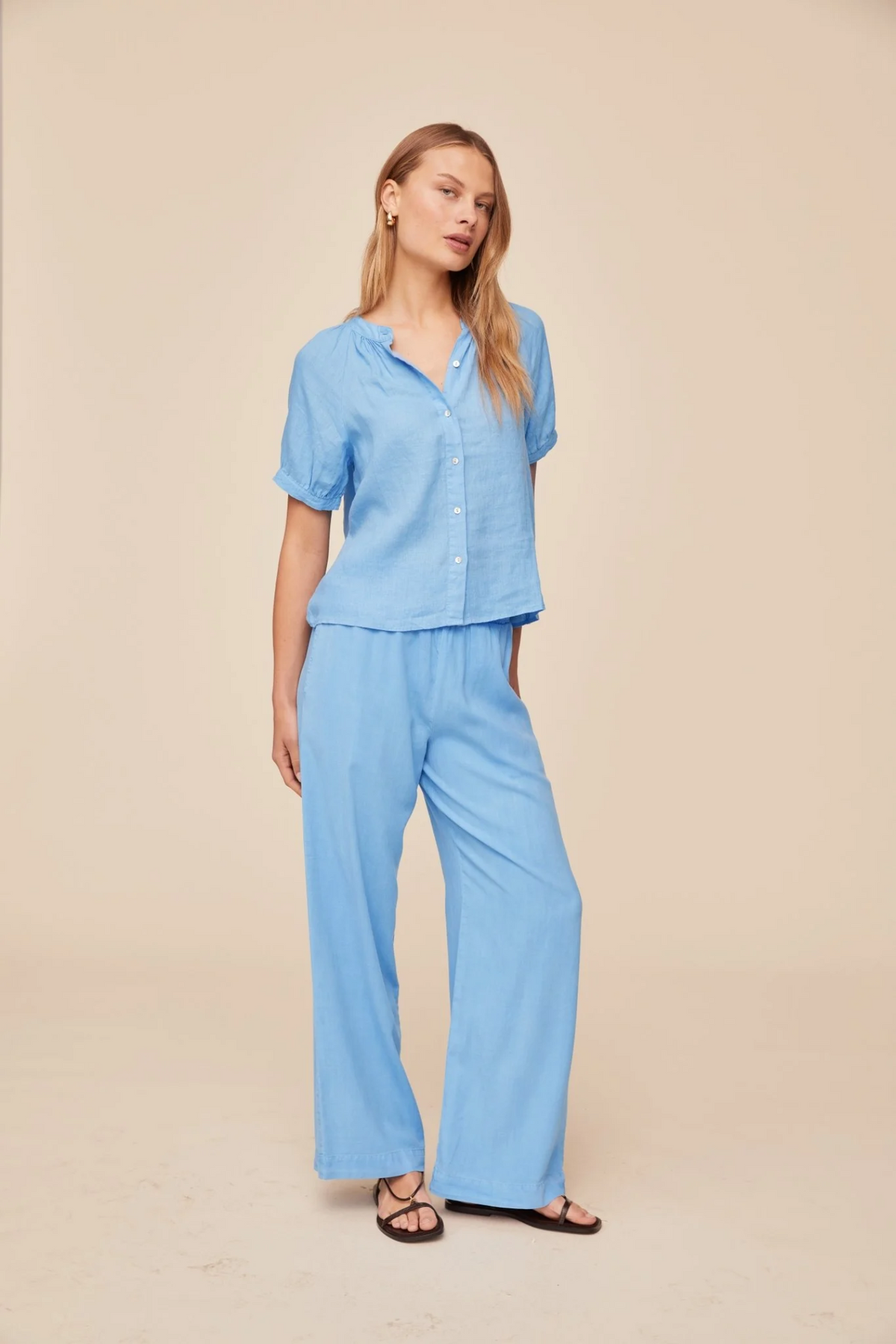 Short Sleeve Raglan Shirt - Tidal Blue