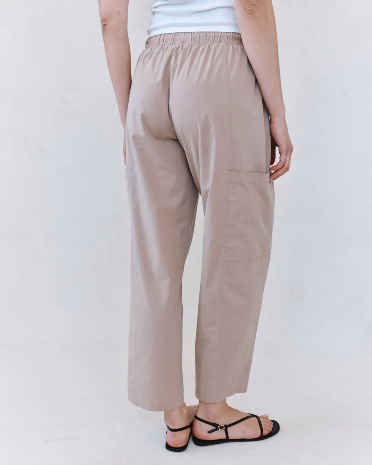 Side Pocket Seamed Pant - Soft Dune
