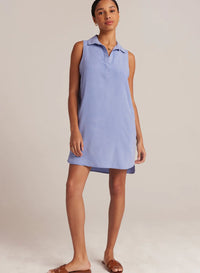 Sleeveless A Line Dress - Peri Blue