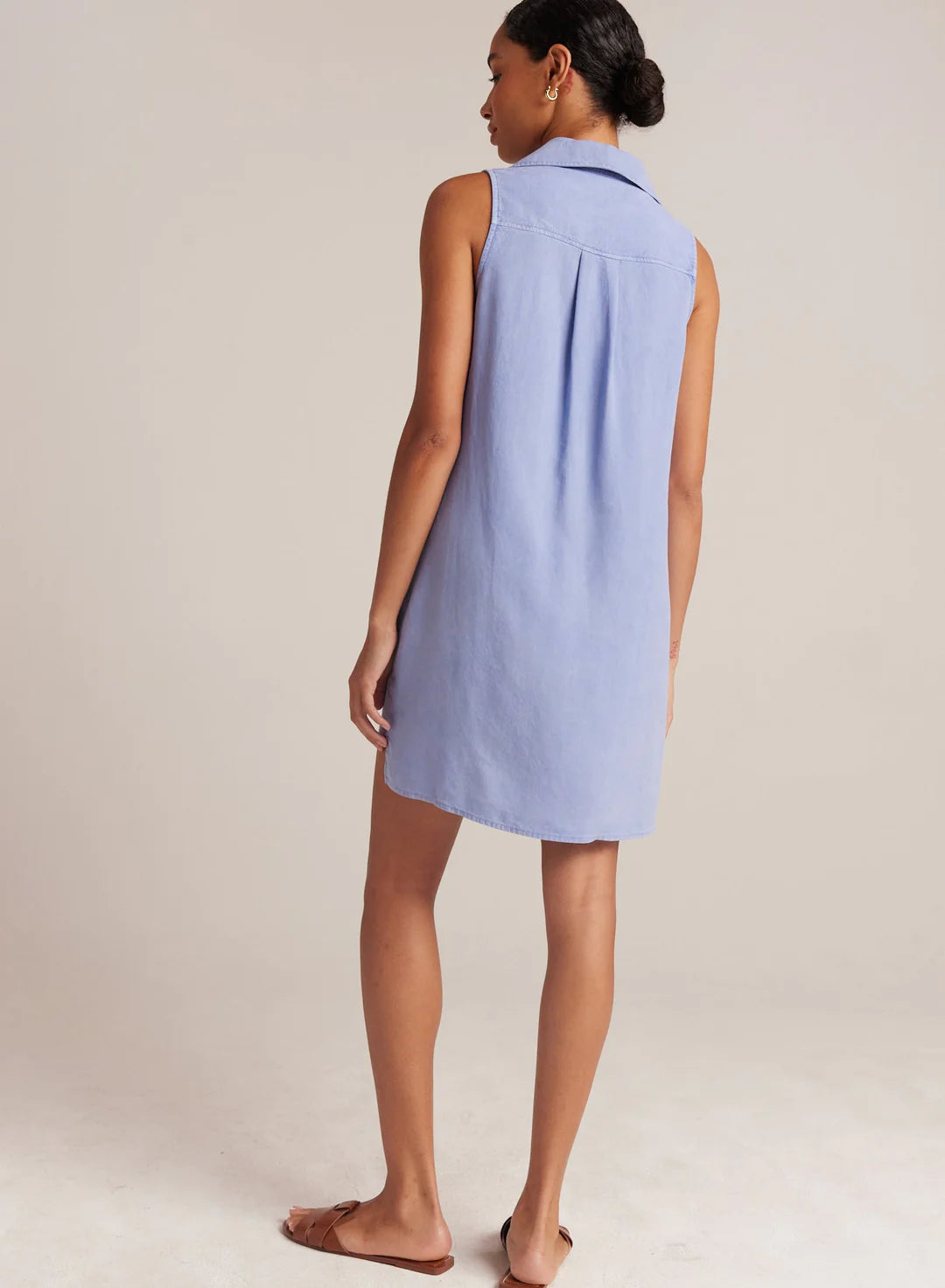 Sleeveless A Line Dress - Peri Blue