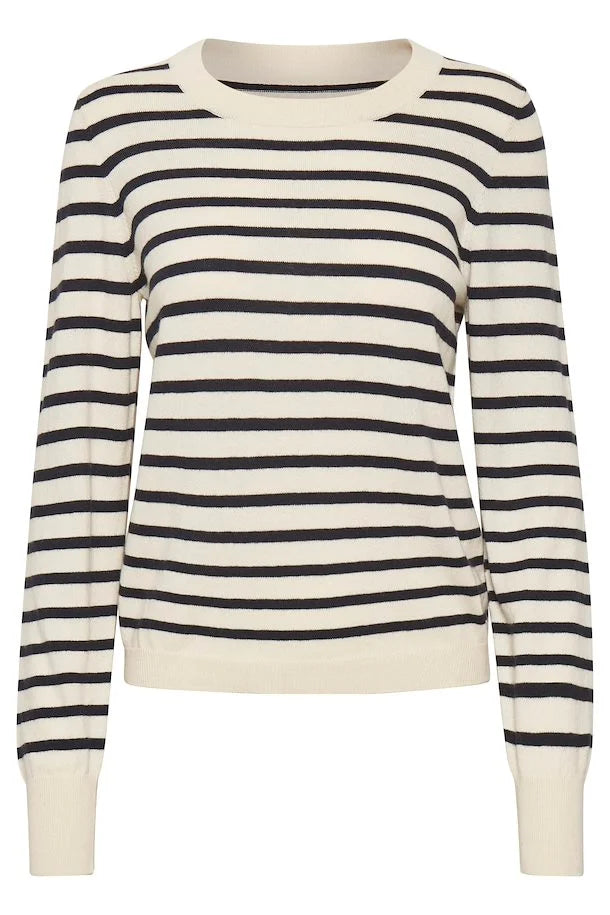 Gertie Pullover - Navy Stripe