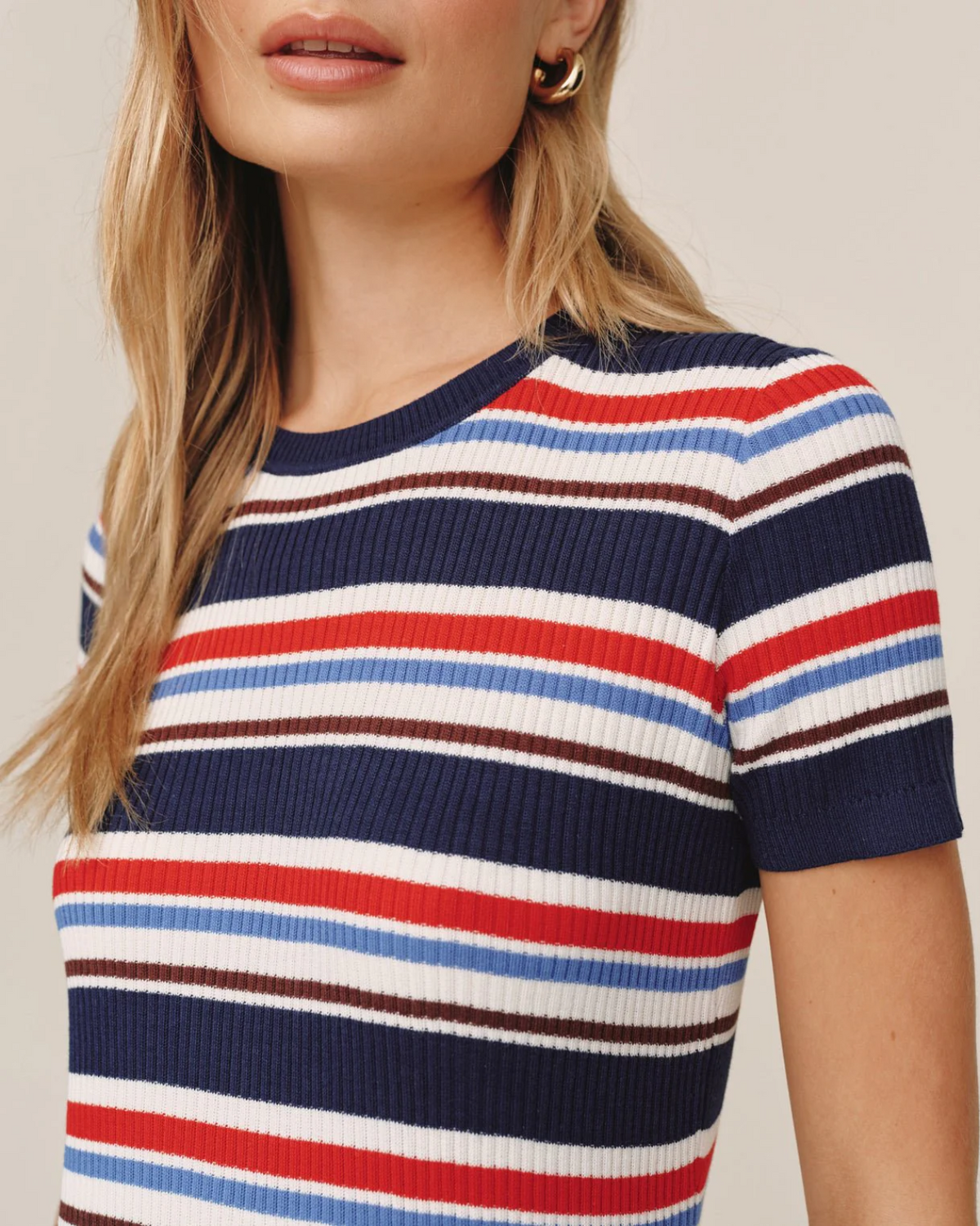Stripe Tee Dress - Seaside Stripe