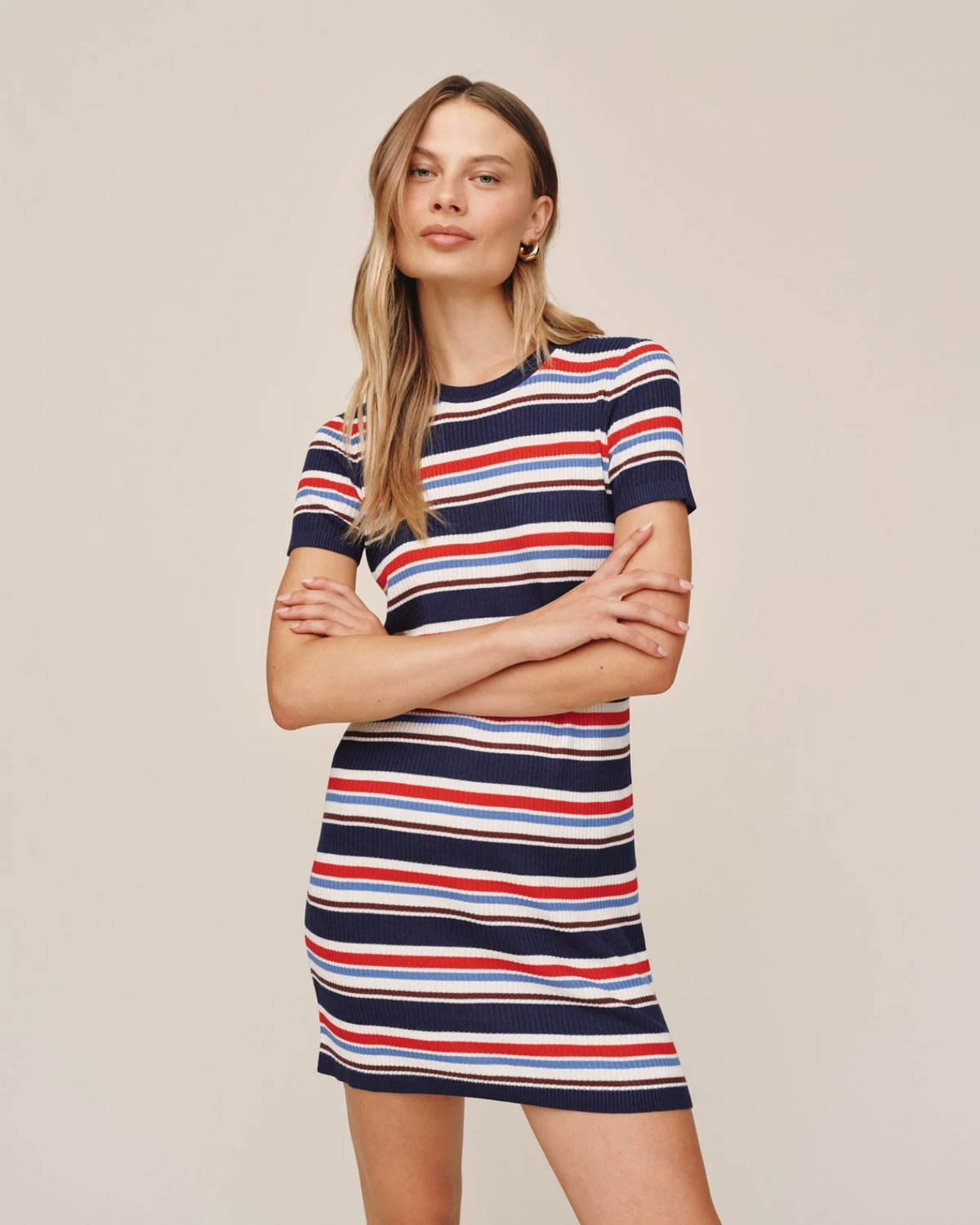 Stripe Tee Dress - Seaside Stripe