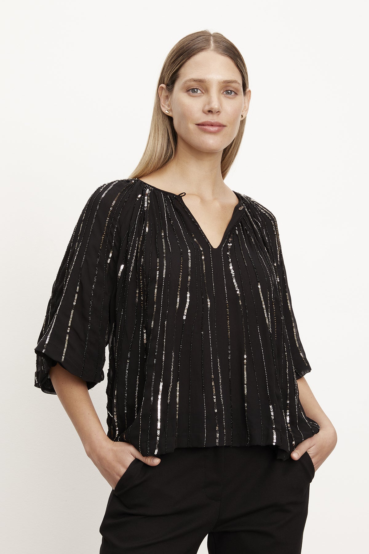 Velvet by graham and spencer best sale sequin top